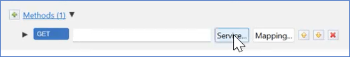 GET Method Service button displays adjacent to the GET method text box.